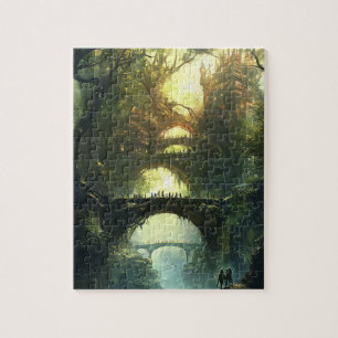 Quebra-cabeça Elven Citadel da Twilight - Castelo Epic Fantasy