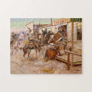 Quebra-cabeça Em 1909 por Charles M Russell