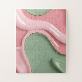 Quebra-cabeça em gráfico abstrato elegante