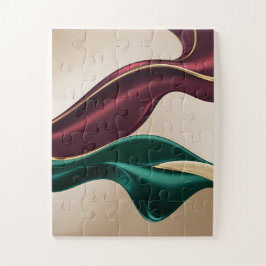 Quebra-cabeça em gráfico abstrato elegante