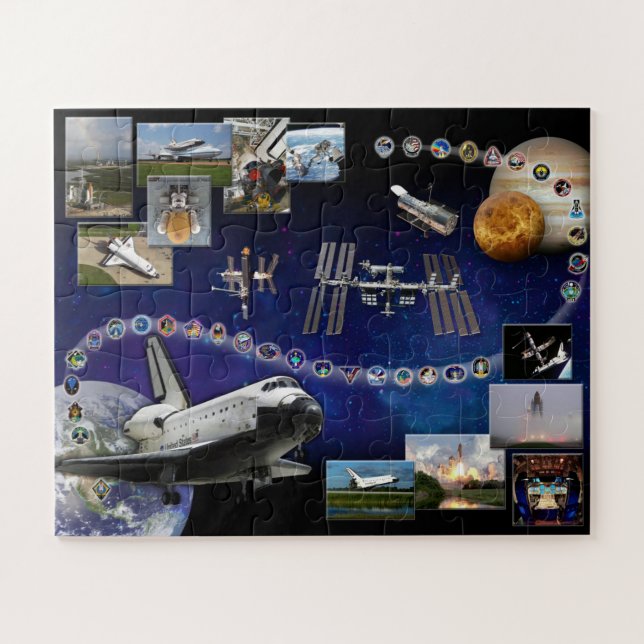 Quebra-cabeça em Homenagem ao Space Shuttle Atlant (Horizontal)