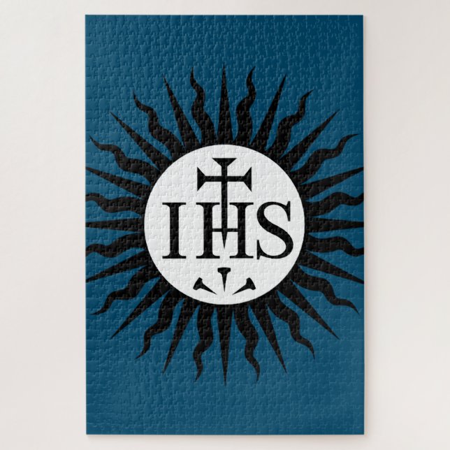 Quebra-cabeça Emblema da Companhia de Jesus Monograma (Vertical)