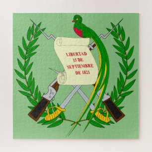 Quebra-cabeça emblema da guatemala