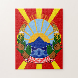 Quebra-cabeça emblema da macedônia do norte