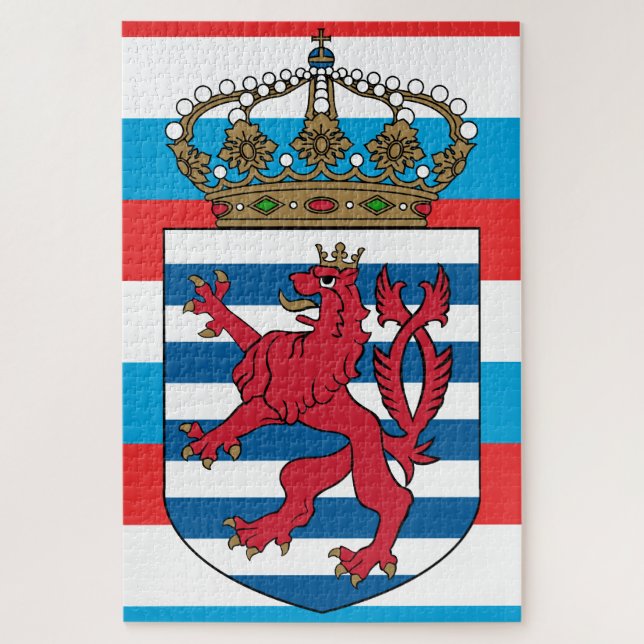 Quebra-cabeça emblema do Luxemburgo (Vertical)