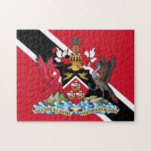 Quebra-cabeça emblema trinidade e tobago