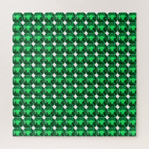 Quebra-cabeça Emerald Gemstone, Birthstone May, Light Green