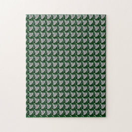 Quebra-cabeça Emerald Ruby Diamond Gemstone Art Red Green