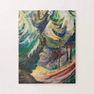 Quebra-cabeça Emily Carr Path Entre Pines E Paisagem Canadense