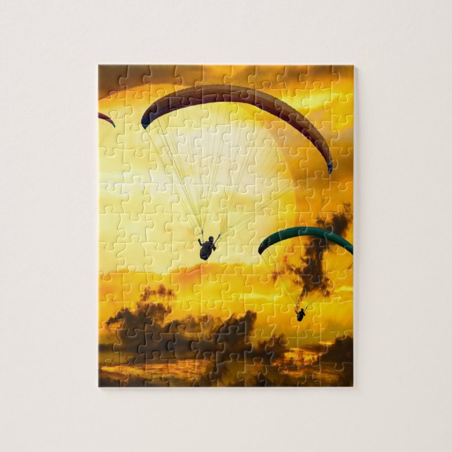 Quebra-cabeça Emoções Adventure Fly Parachute Parapente (Vertical)
