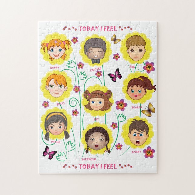 Quebra-cabeça Emoções e sentimentos (Vertical)