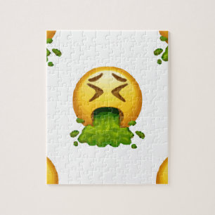 Quebra-cabeça emoji vomitando