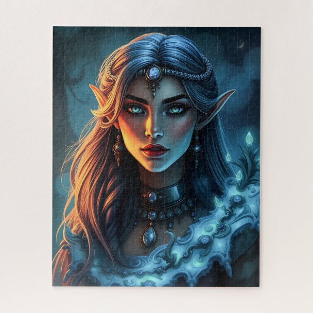 Quebra-cabeça Encantando a Princesa Elven - Arte de Fantasia Mís (Vertical)