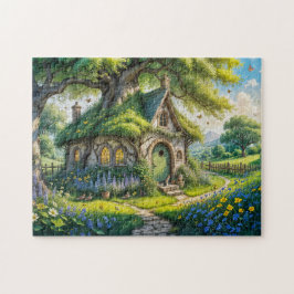 Quebra-cabeça Encantando Algodão no Jardim Lush