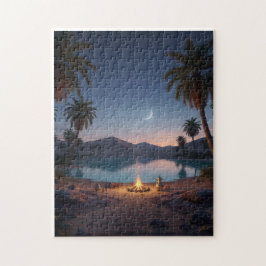 Quebra-cabeça Enchanted Desert Oasis Night Puzzle