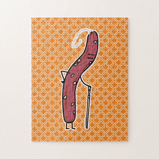 Quebra-cabeça Enchido seco chinês envelhecido Lap Cheong Cantonê (Vertical)