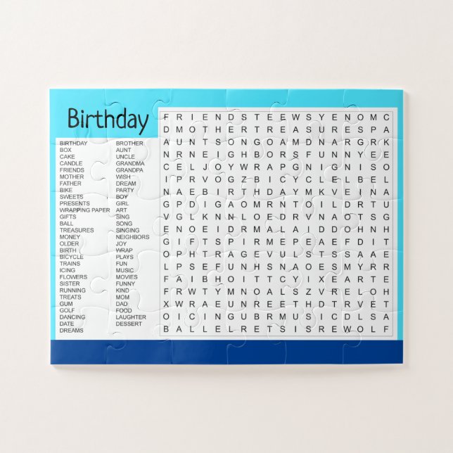 Quebra-cabeça Encontre As Palavras (Horizontal)