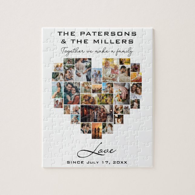 Quebra-cabeça Encontro de Aniversário da Família de Fotos de Col (Vertical)