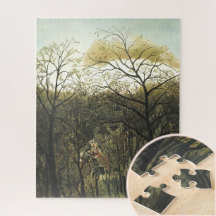 Quebra-cabeça Encontro na Floresta, Henri Rousseau