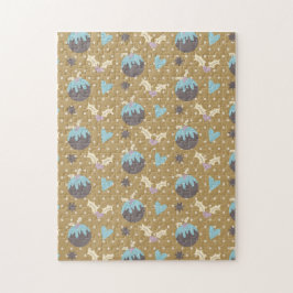 Quebra-cabeça Enfeites de Natal e Azevinho