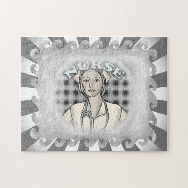 Quebra-cabeça Enfermeira retrô (Horizontal)