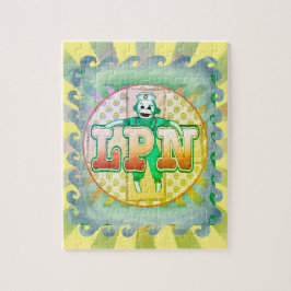 Quebra-cabeça Enfermeiro de Sock Monkey LPN