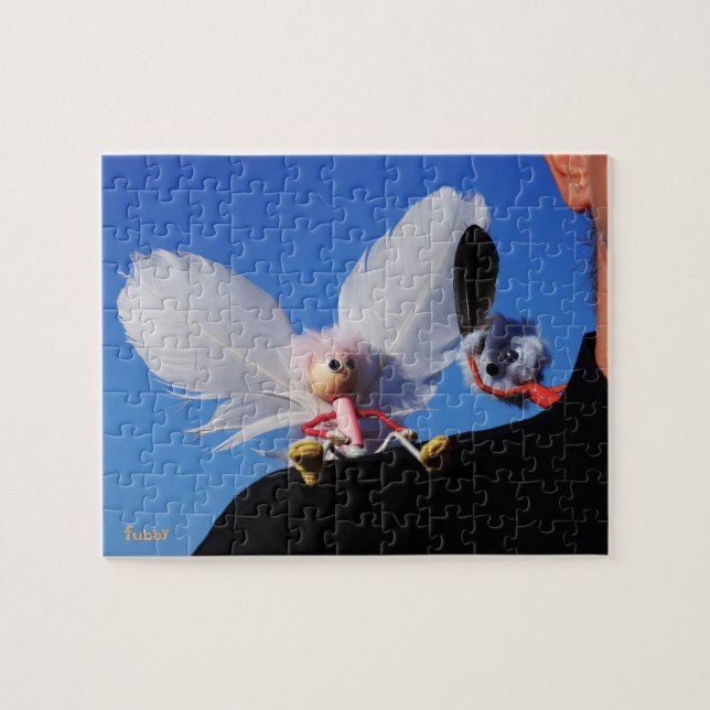 Quebra-cabeça Engel fubby op mijn schouder met uitdagend Monster (Horizontal)