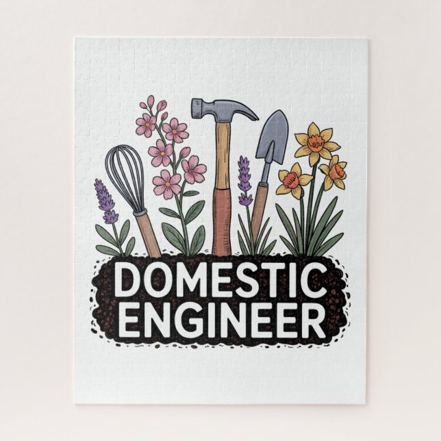 Quebra-cabeça Engenheira Doméstica (Vertical)