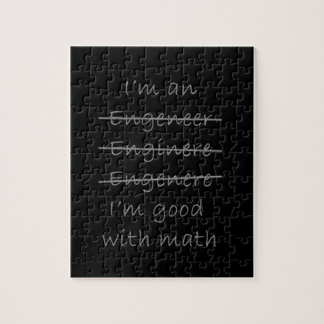 Quebra-cabeça Engenheiro engraçado (Vertical)