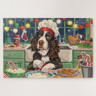 Quebra-cabeça English Springer Spaniel Confeitaria de Feriado: F