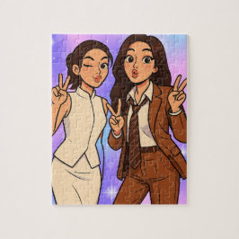 Quebra-cabeça Englot Kazz Awards Fun Pose Cam, Engfa & Charlotte