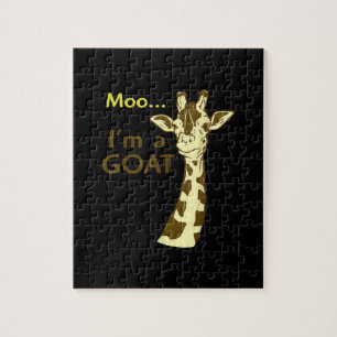 Quebra-cabeça Engraçada Girafa Moo Eu sou um Gosta