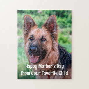 Quebra-cabeça Engraçado Cachorro do Dia da Mãe Cachorro Favori