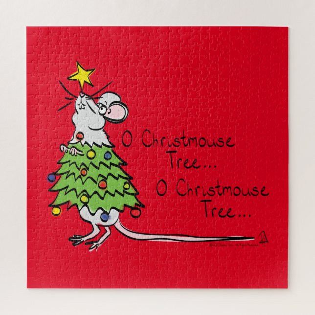 Quebra-cabeça Engraçado Cartografia de Árvore de Mouse Bonito de (Vertical)