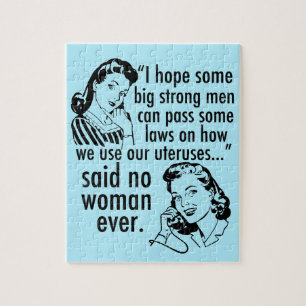 Quebra-cabeça Engraçado Cartoon Feminista