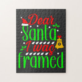 Quebra-cabeça Engraçado design de Natal "Caros Papais noeis, eu 