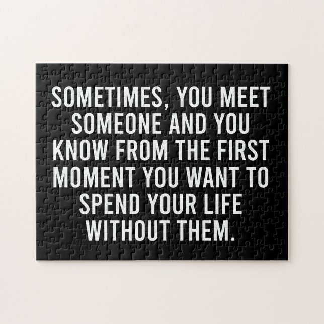 Quebra-cabeça Engraçado Sarcástico Introduz Humor Dizendo (Horizontal)