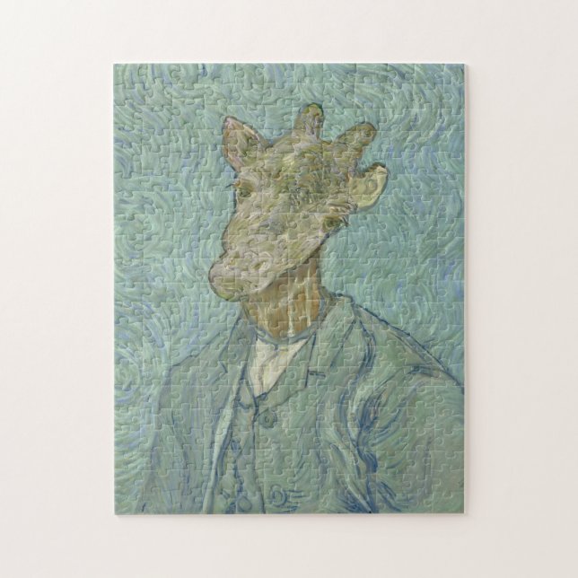Quebra-cabeça Engraçado Van Gogh Giraffe (Vertical)
