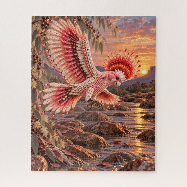 Quebra-cabeça Enigma da Cacatua de Mitchell (Vertical)