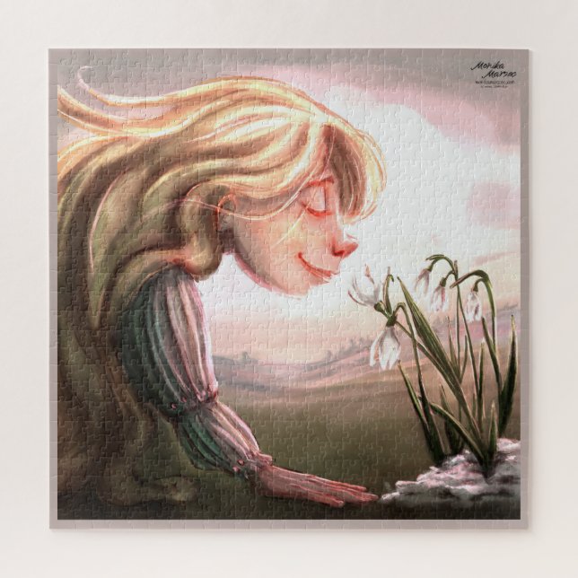 Quebra-cabeça Enigma das flores da primavera (Vertical)