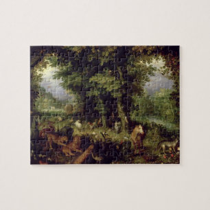 Quebra-cabeça Enterre ou o paraíso terrestre, 1607-08 (óleo na