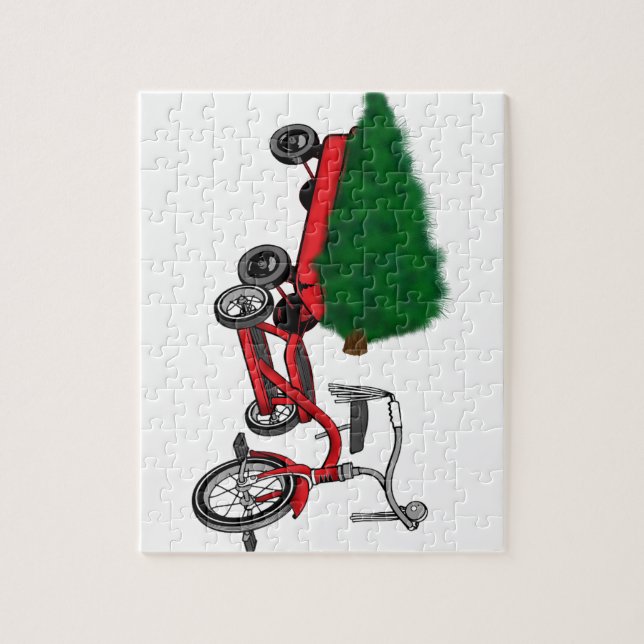 Quebra-cabeça entrega da árvore de natal (Vertical)