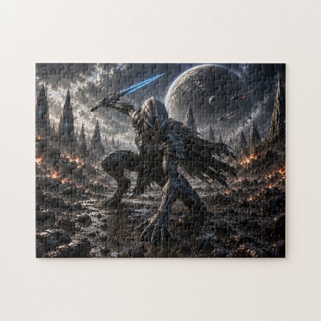 Quebra-cabeça Epic Alien Knight in a Distant Galaxy (Horizontal)