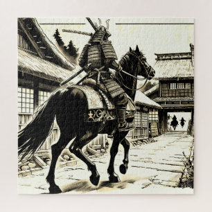 Quebra-cabeça Epic Samurai Rider Impressão de Arte de Manga