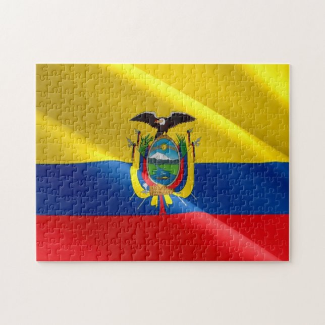 Quebra-cabeça Equador - Bandeira equatoriana - (Horizontal)