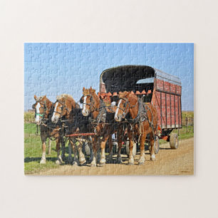 Quebra-cabeça Equipe de Amish de quatro