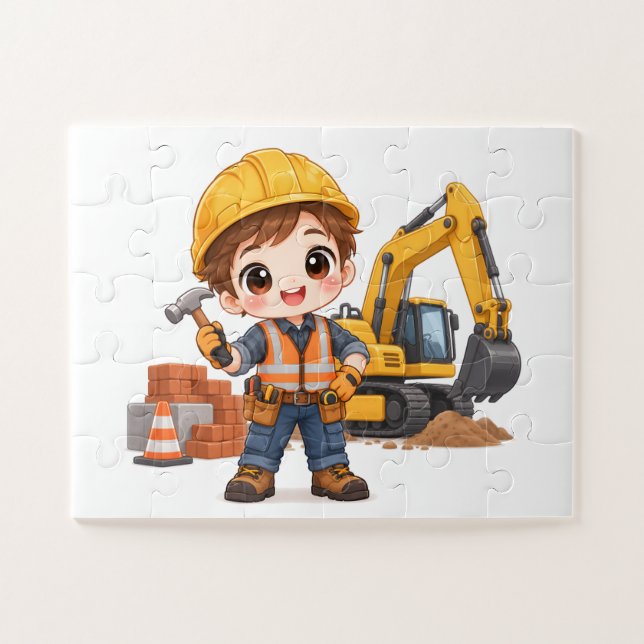 Quebra-cabeça Equipe de Construção Júnior (Horizontal)