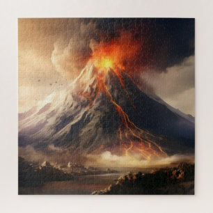 Quebra-cabeça Erupção do vulcão