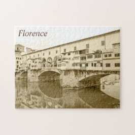 Quebra-cabeça Esboço do Sepia de Ponte Vecchio