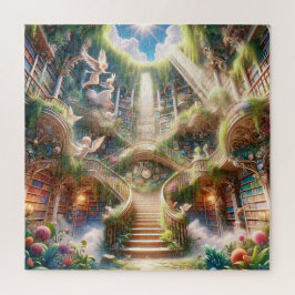 Quebra-cabeça Escadaria da Biblioteca Angelical para Iluminação